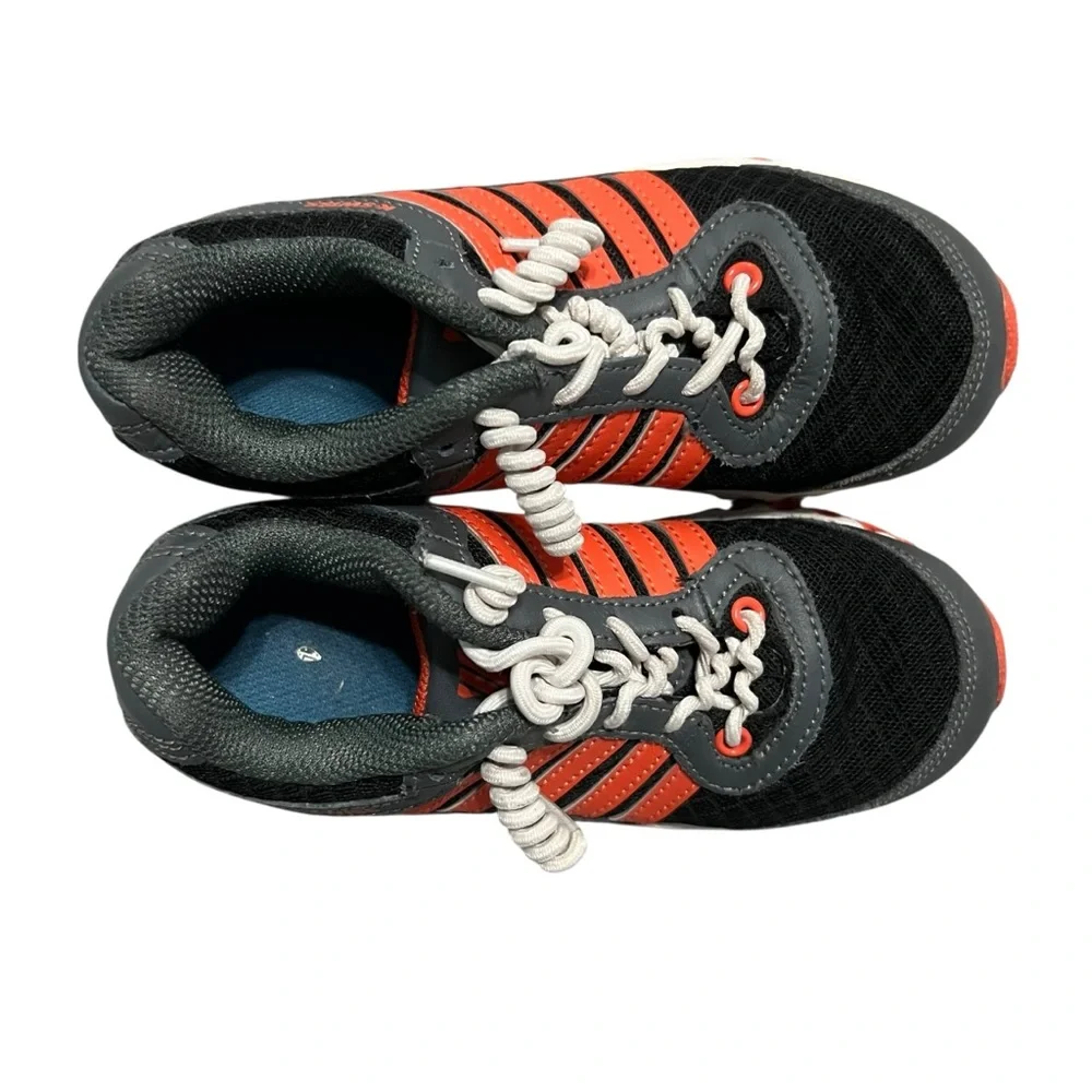 K-Swiss Sz 11.5 Kids' Black Grey & Orange Sneakers